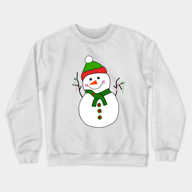 CUTE Snowman Crewneck Sweatshirt by SartorisArt1